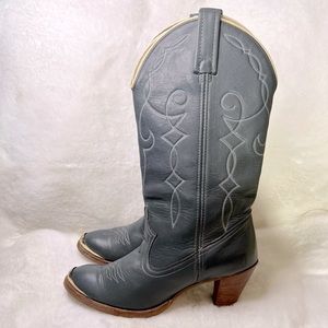 Acme Vintage Leather Western Cowboy Boots Size 6.5